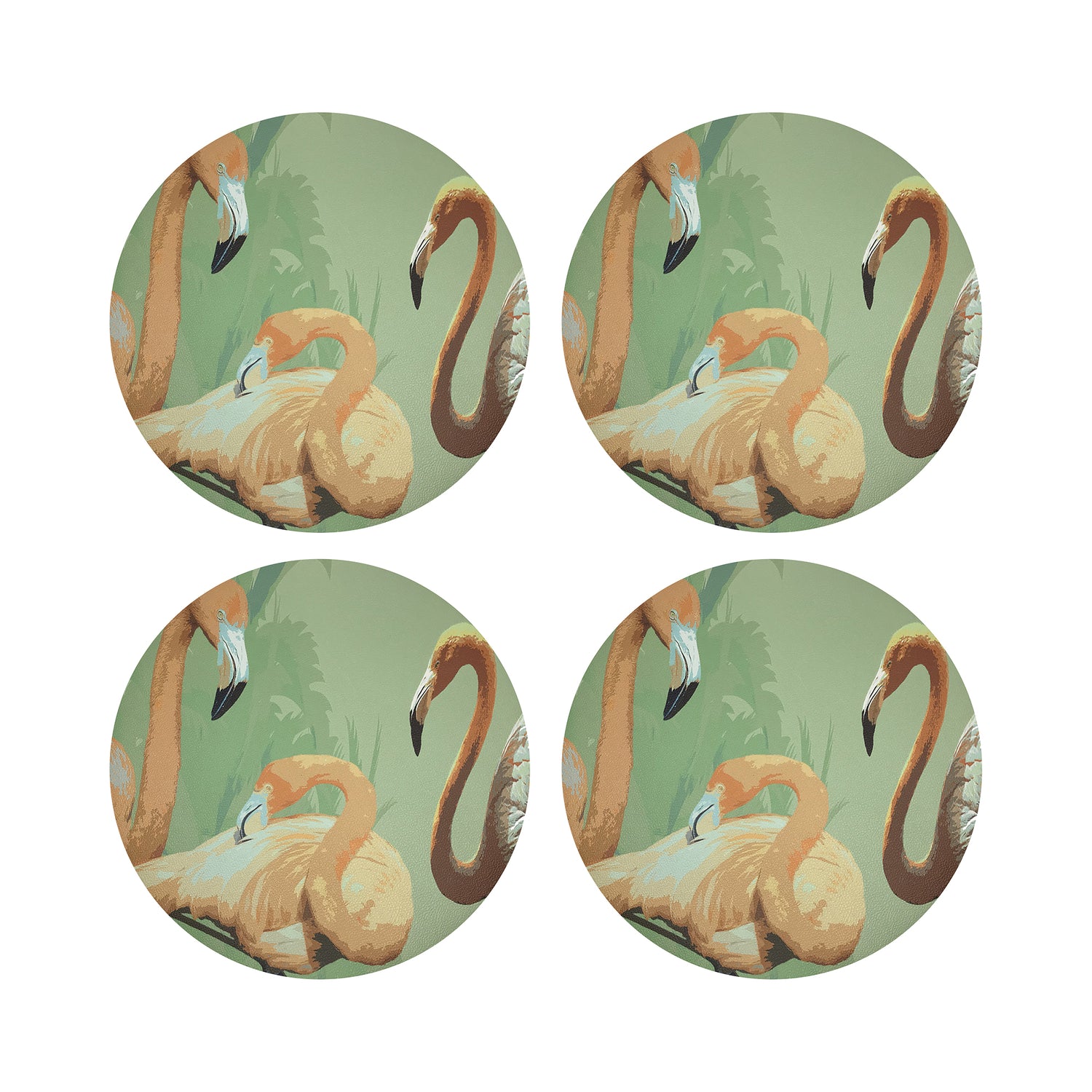 Palm Springs Granada 16&quot; Round Pebble Placemats, Set of 4 - nicolettemayer.com
