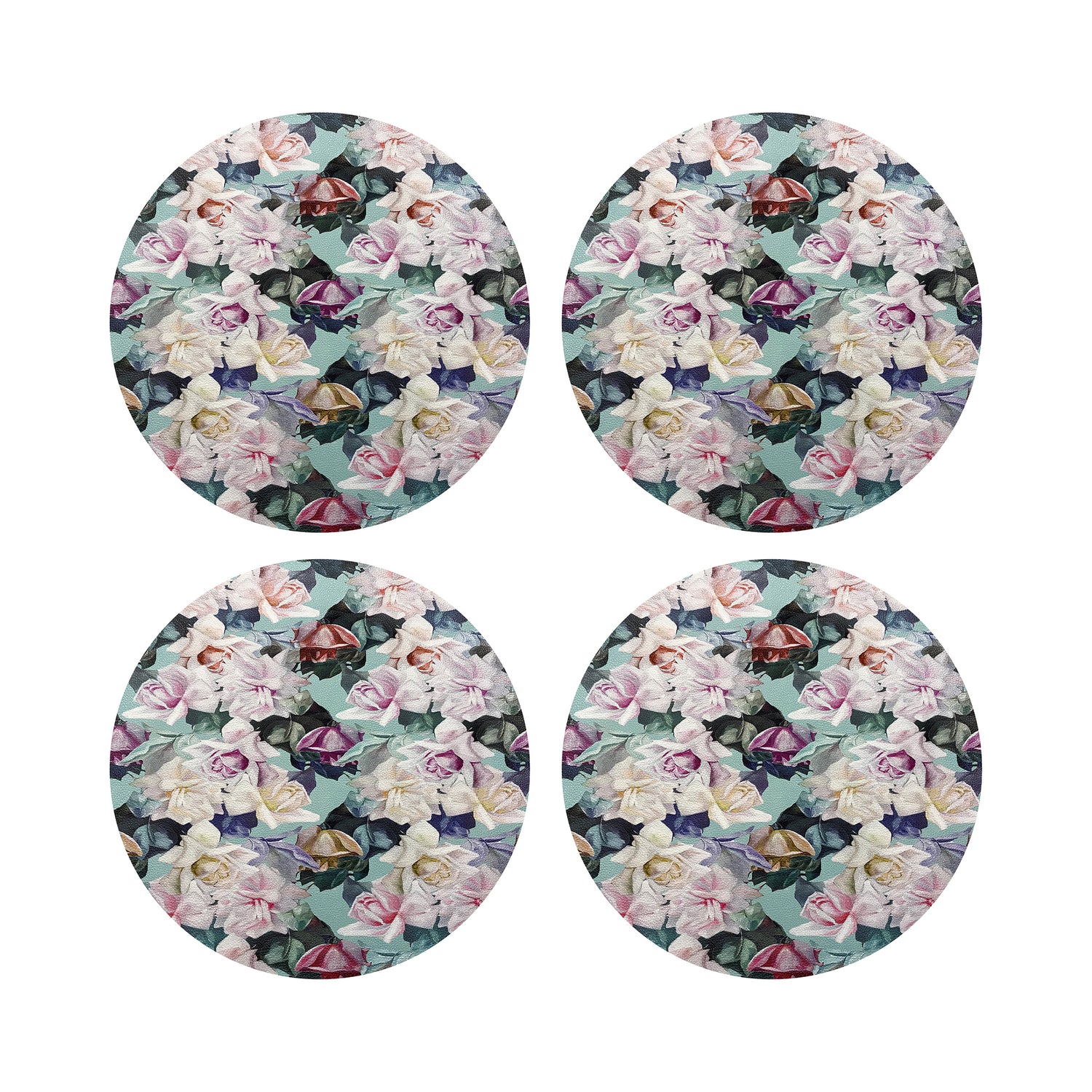 Passion Laduree 16 Round Pebble Placemat, Set Of 4 - nicolettemayer.com