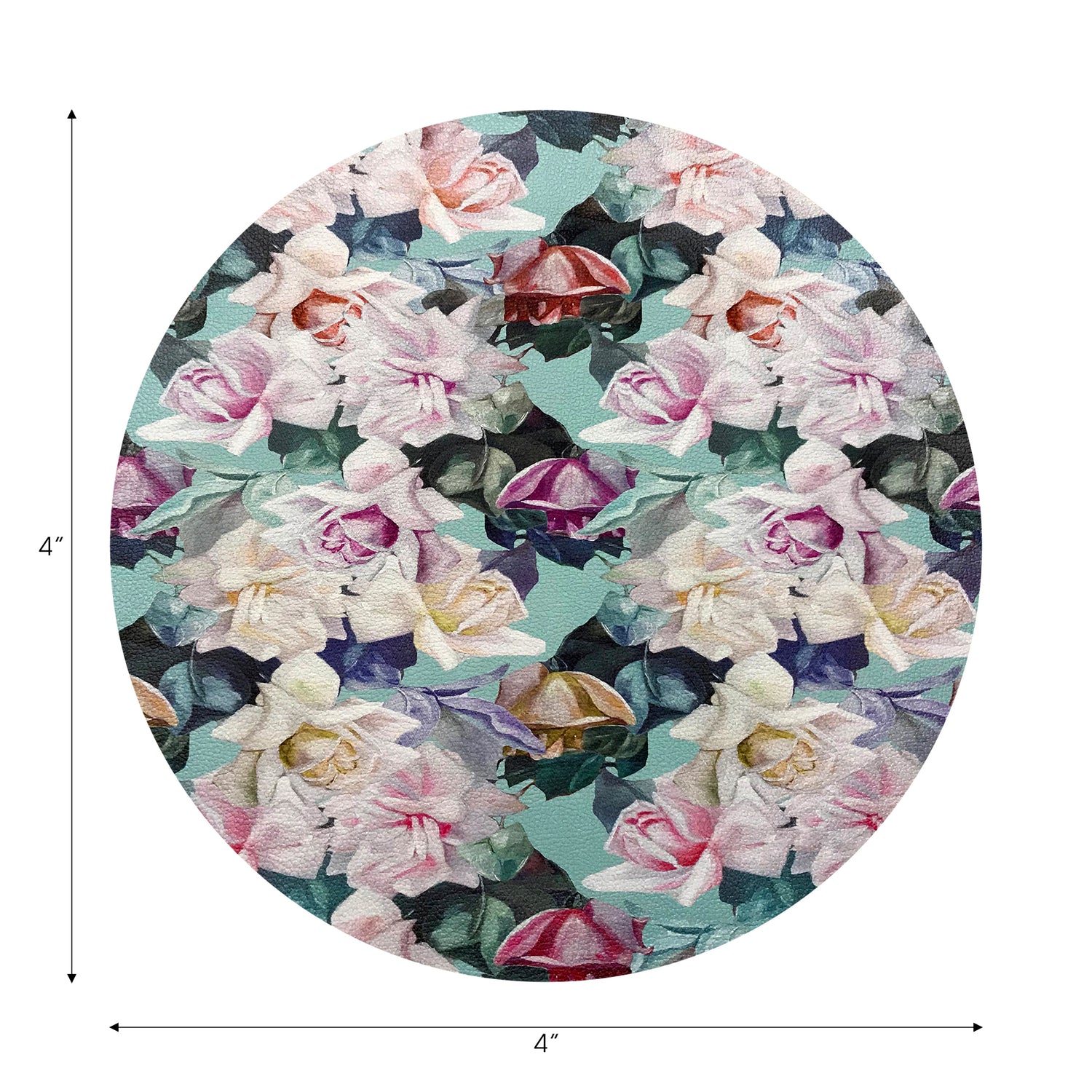 Passion Laduree Vegan Leather Round Coasters