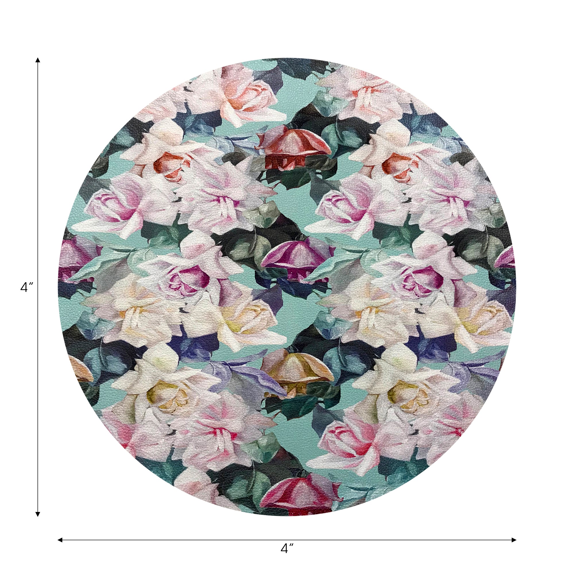 Passion Laduree Vegan Leather Round Coasters
