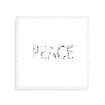 Peace Lost Pavillion Acrylic Decorative Tray, 12 x 12 in. by Nicolette Mayer 