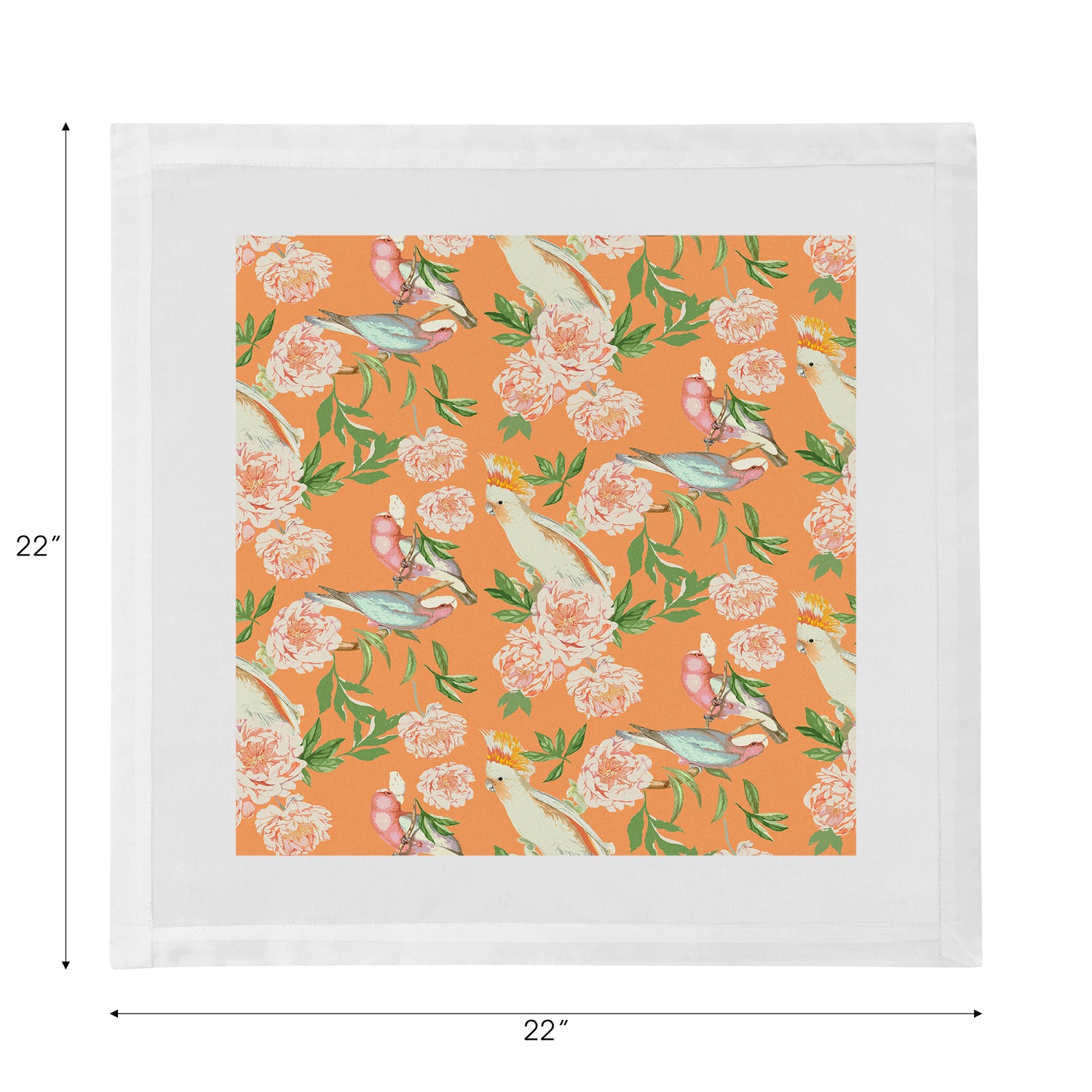 Peony Inspira Bellini Servietten mit Hohlsaum, 55,9 x 55,9 cm, 4er-Set