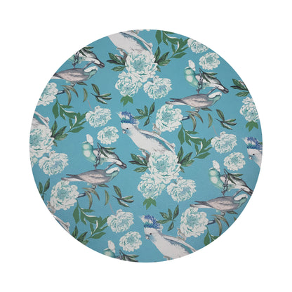 Peony Inspira Azur 16&quot; Round Pebble Placemats, Set of 4 - nicolettemayer.com
