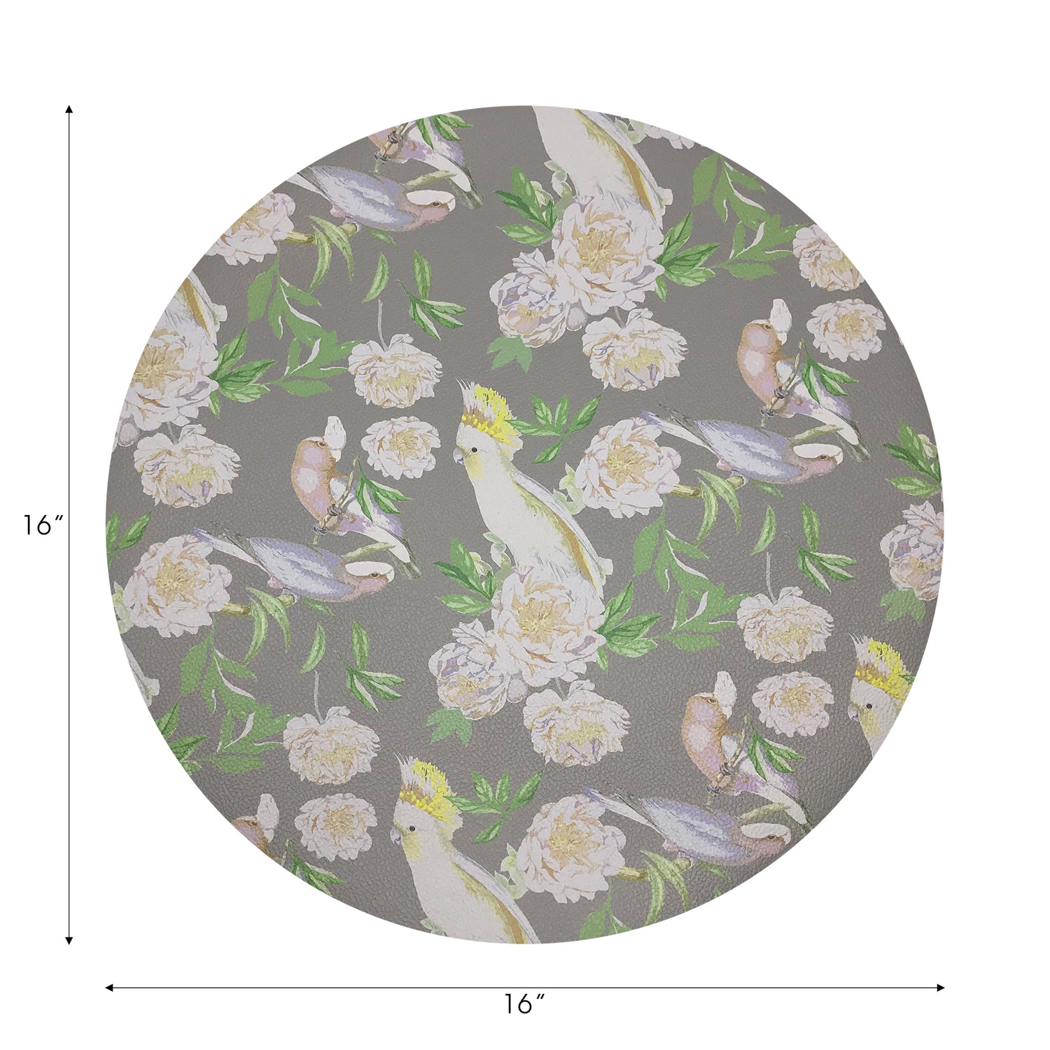 Peony Inspira Breakers 16&quot; Round Pebble Placemats, Set of 4 - nicolettemayer.com
