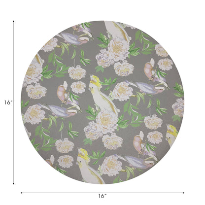 Peony Inspira Breakers 16&quot; Round Pebble Placemats, Set of 4 - nicolettemayer.com
