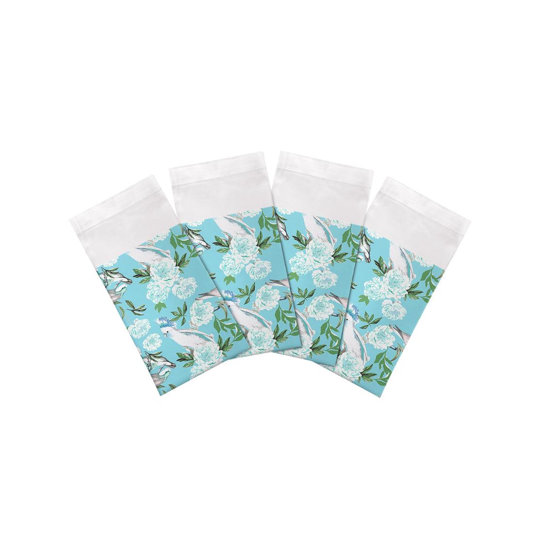 Peony Inspira Azur Cotton Sateen Dinner Napkins