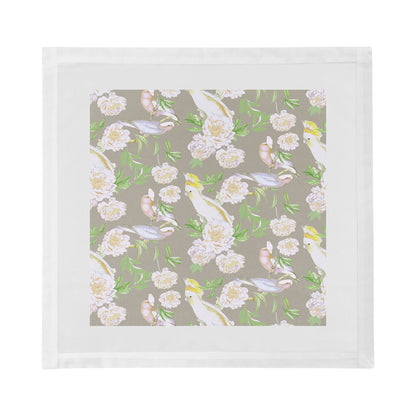 Peony Inspira Breakers Cotton Sateen Dinner Napkins - nicolettemayer.com