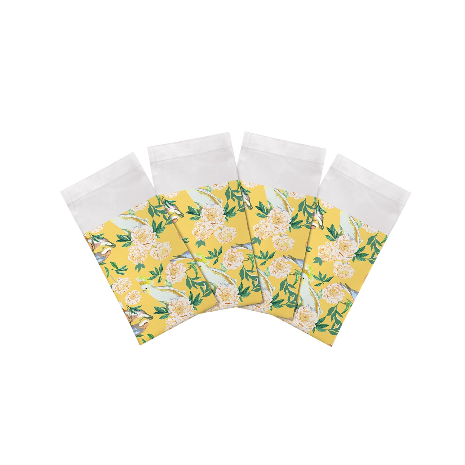 Peony Inspira Goldenrod Cotton Sateen Dinner Napkins