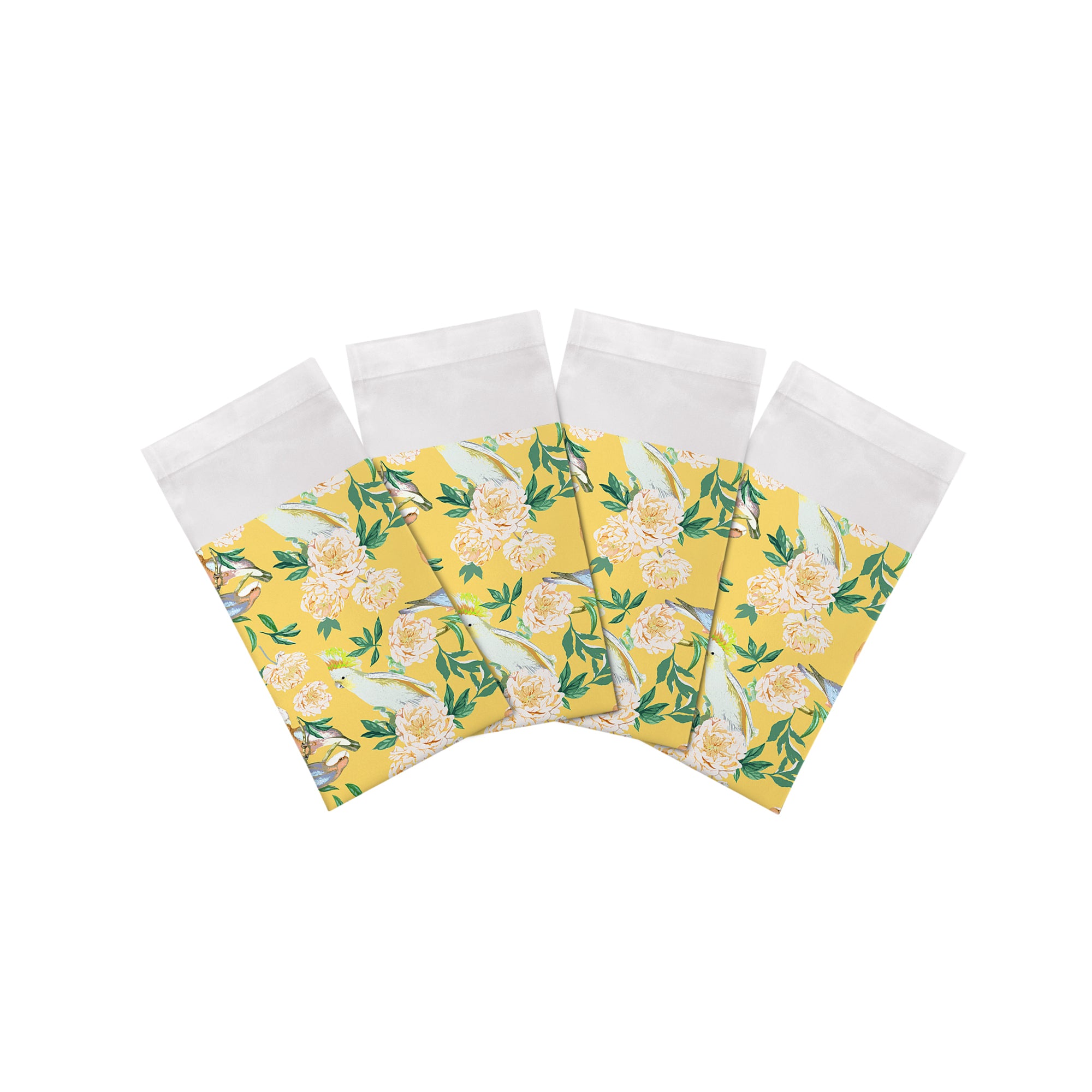 Peony Inspira Goldenrod Cotton Sateen Dinner Napkins