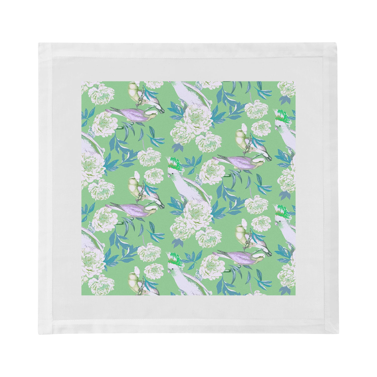 Peony Inspira Tropical Cotton Sateen Dinner Napkins