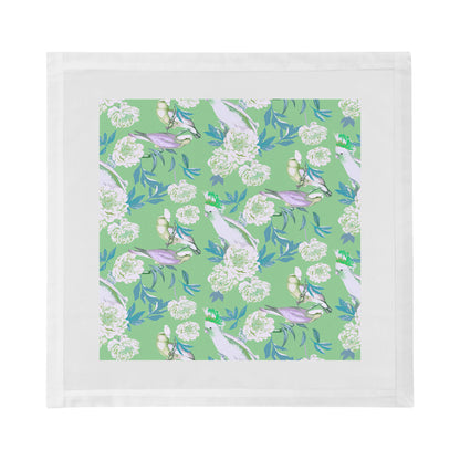 Peony Inspira Tropical Cotton Sateen Dinner Napkins