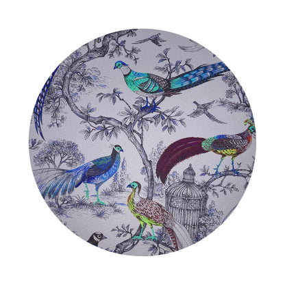 Pheasant Fall Sauvage Calme 16&quot; Round Pebble Placemats, Set of 4 - nicolettemayer.com
