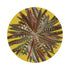 Pheasant Feathers Yellow 16" Round Pebble Placemats, Set of 4 - nicolettemayer.com
