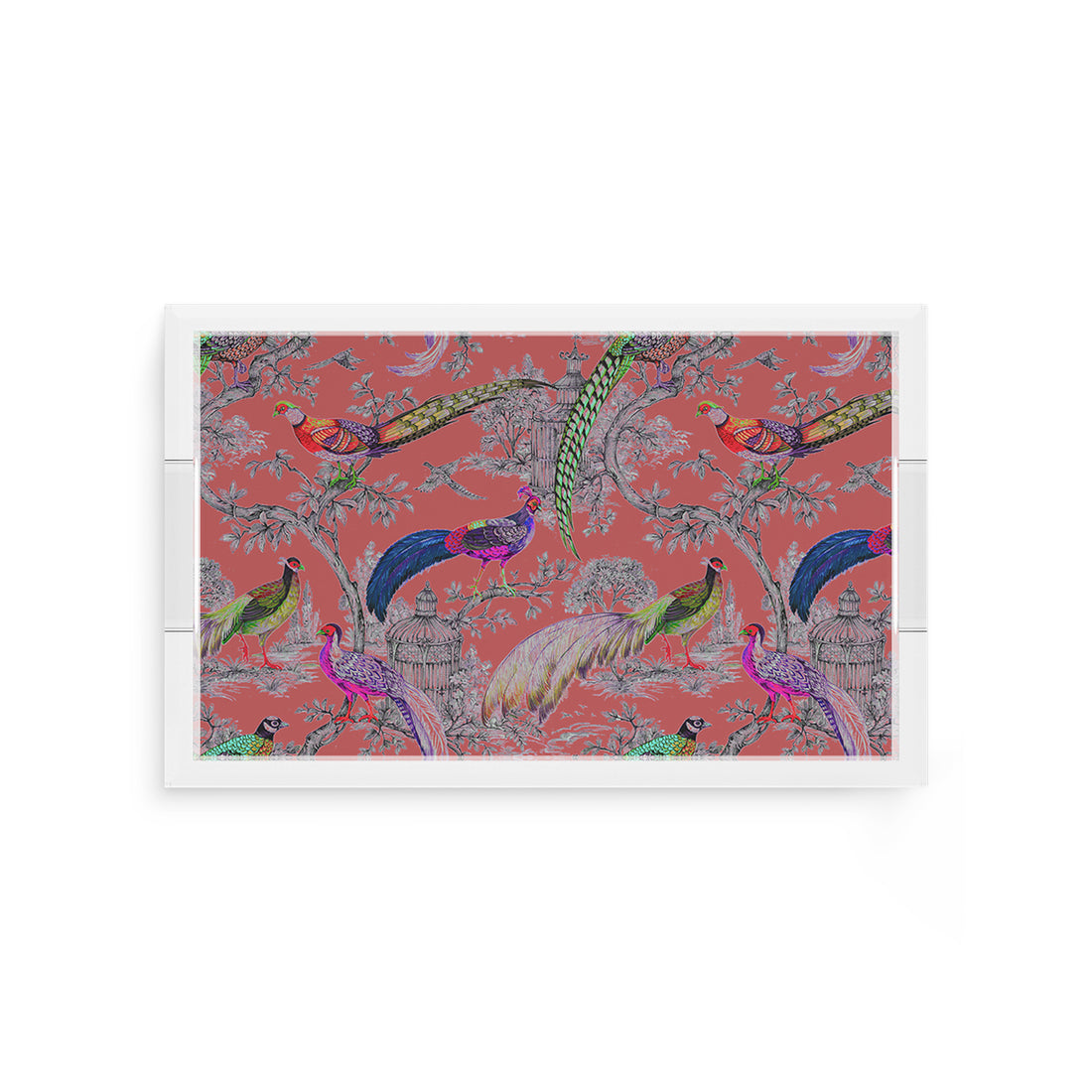 Pheasant Sauvage Loire 12.5X7.75 Acrylic Tray - nicolettemayer.com
