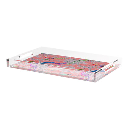 Pheasant Sauvage Loire 22.5X14.5 Acrylic Tray - nicolettemayer.com
