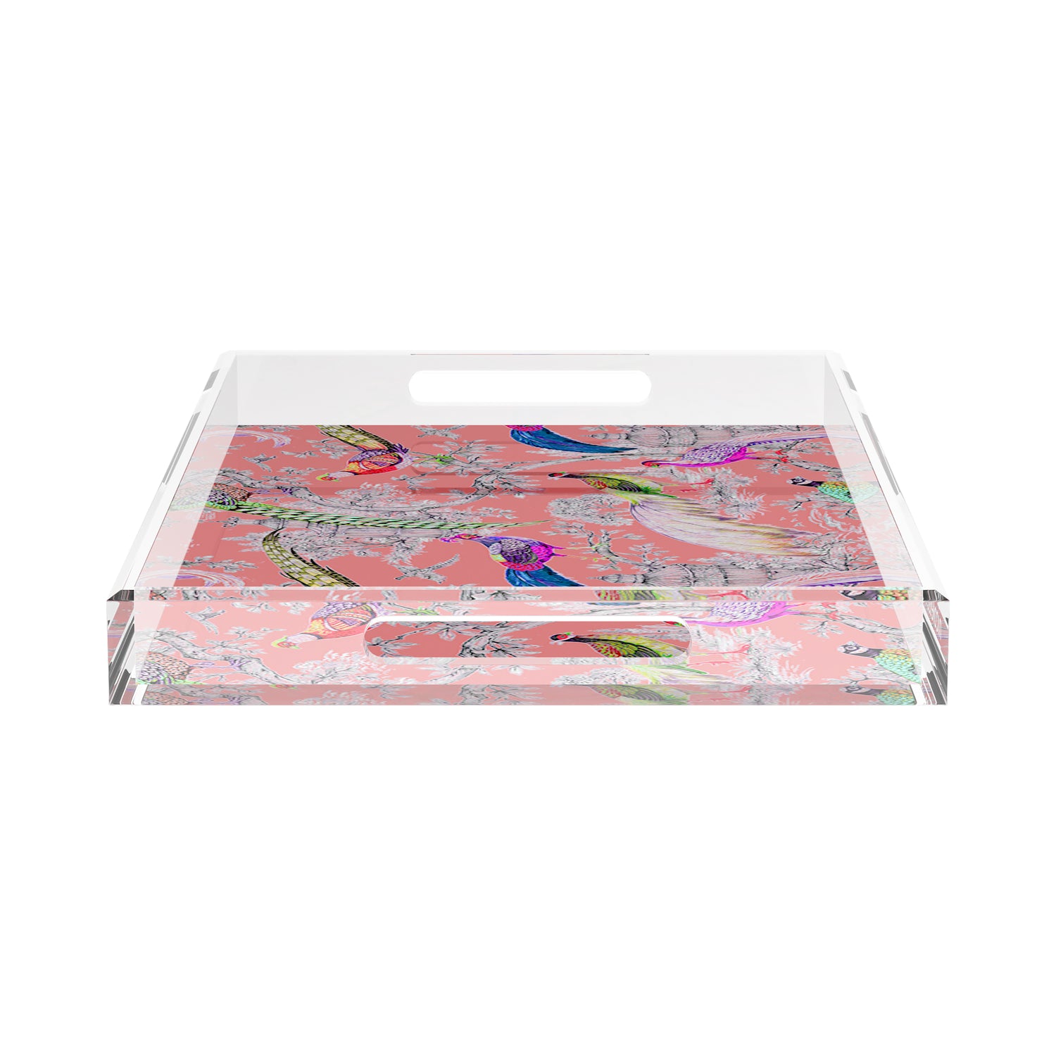 Pheasant Sauvage Loire 22.5X14.5 Acrylic Tray - nicolettemayer.com
