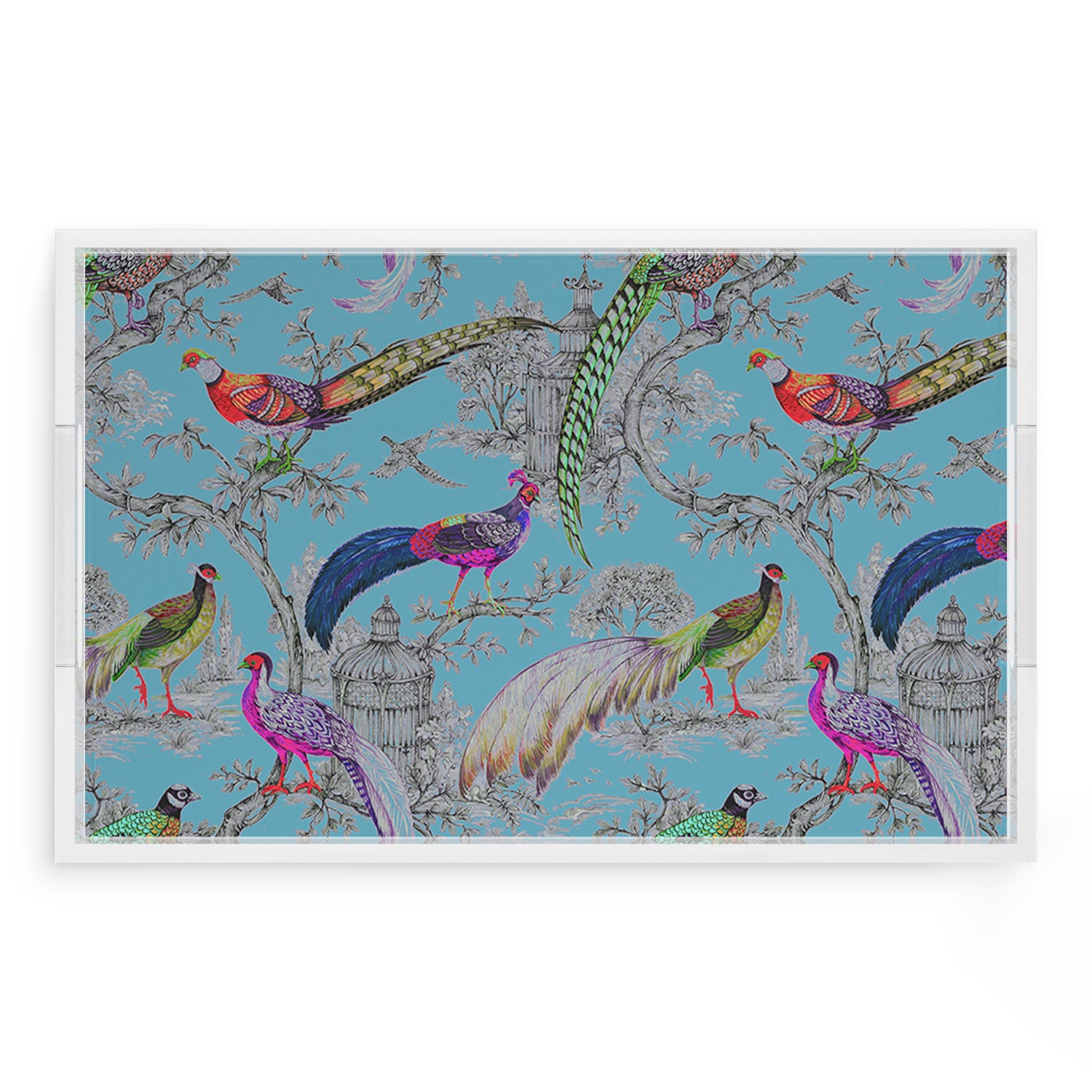 Pheasant Sauvage Orleans 22.5X14.5 Acrylic Tray - nicolettemayer.com
