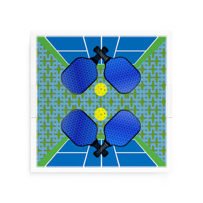 Pickelball Anyone Blue Green 12X12 Acrylic Tray - nicolettemayer.com 
