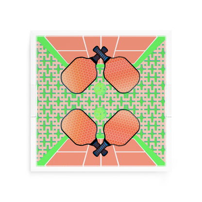 Pickelball Anyone Pam and Emma 12X12 Acrylic Tray - nicolettemayer.com 
