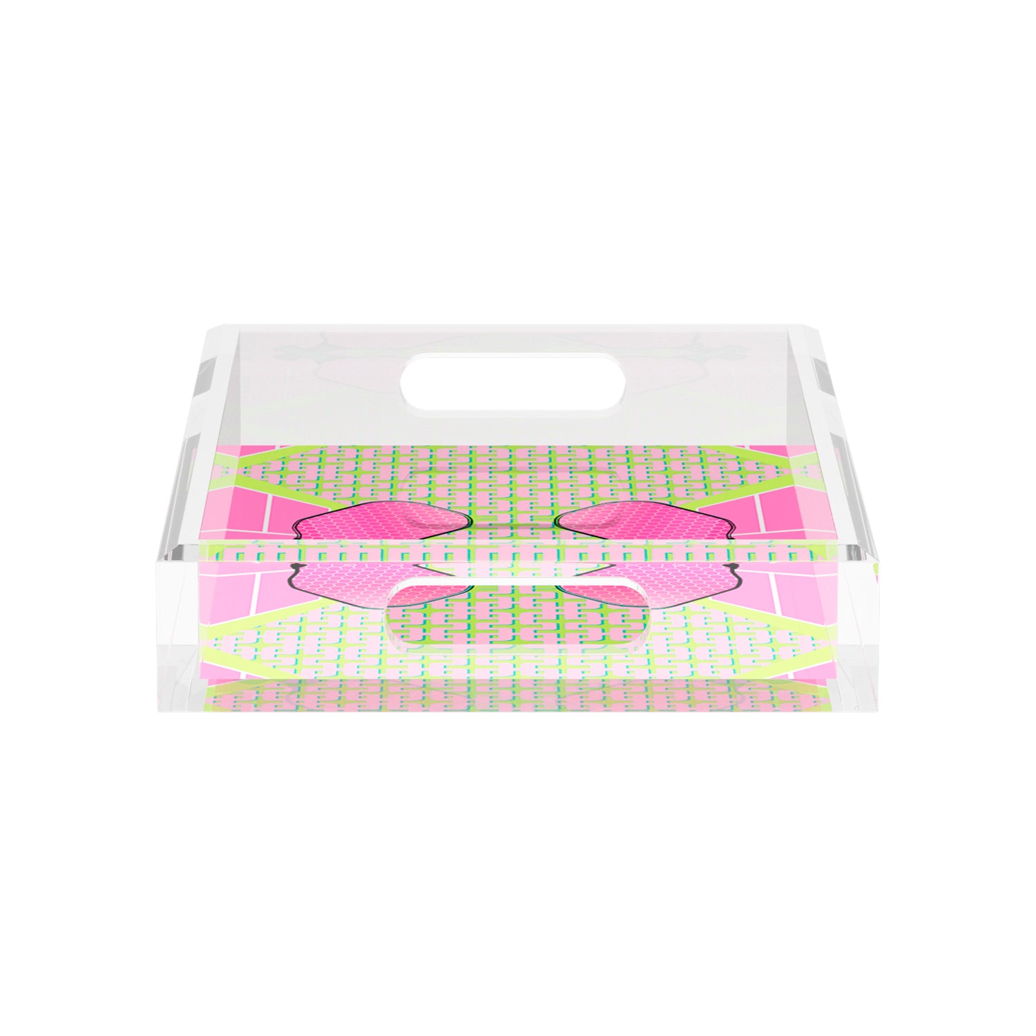 Pickelball Anyone Nancy Fran  12.5x7.75 Acrylic Tray - nicolettemayer.com 