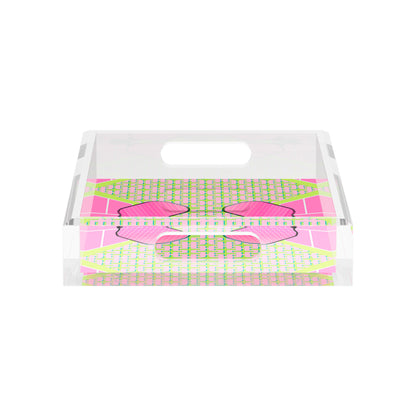 Pickelball Anyone Nancy Fran  12.5x7.75 Acrylic Tray - nicolettemayer.com 