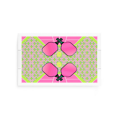 Pickelball Anyone Nancy Fran  12.5x7.75 Acrylic Tray - nicolettemayer.com 