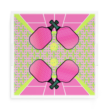 Pickelball Anyone Nancy Fran 15X15 Acrylic Tray - nicolettemayer.com 