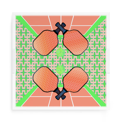 Pickelball Anyone Pam and Emma 15X15 Acrylic Tray - nicolettemayer.com 
