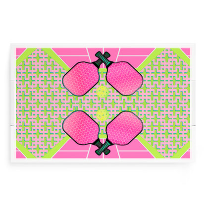 Pickelball Anyone Nancy Fran  22.5x14.5 Acrylic Tray - nicolettemayer.com 