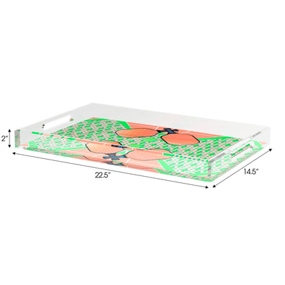 Pickelball Anyone Pam and Emma  Set of 3 Acrylic Tray - nicolettemayer.com 