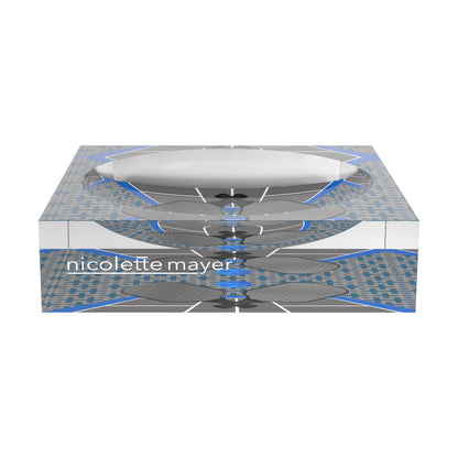 Pickelball Anyone Silver Blue Candy Catchall Dish