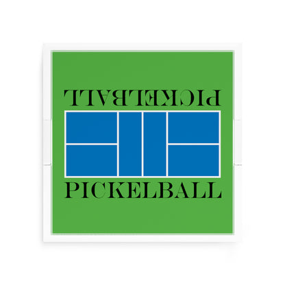Pickelball Court Blue Green 12X12 Acrylic Tray - nicolettemayer.com 