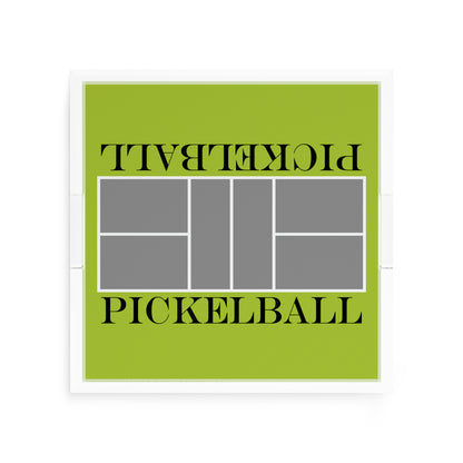 Pickelball Court Silver Lime 12X12 Acrylic Tray - nicolettemayer.com 