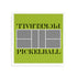 Pickelball Court Silver Lime 12X12 Acrylic Tray - nicolettemayer.com 