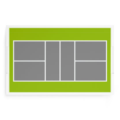 Pickelball Court Silver Lime  22.5x14.5 Acrylic Tray - nicolettemayer.com 