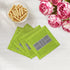 Pickleball Court Silver Lime Cotton Sateen Cocktail Napkins - nicolettemayer.com