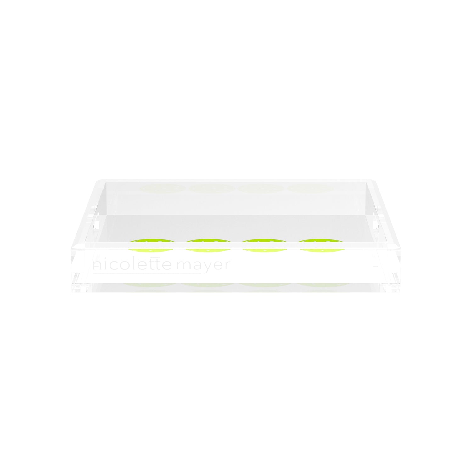 Pickelballs Acid Green 12X12 Acrylic Tray - nicolettemayer.com 