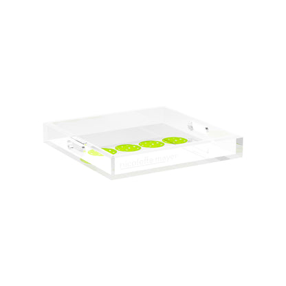 Pickelballs Acid Green 12X12 Acrylic Tray - nicolettemayer.com 