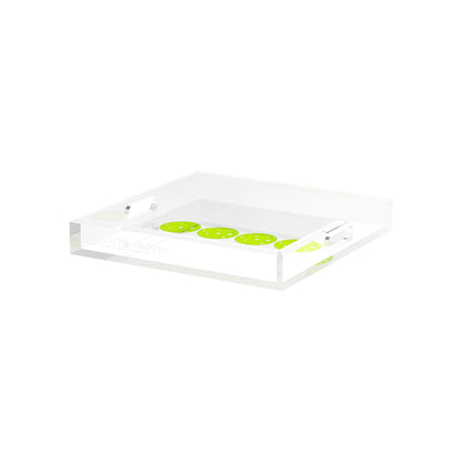 Pickelballs Acid Green 12X12 Acrylic Tray - nicolettemayer.com 