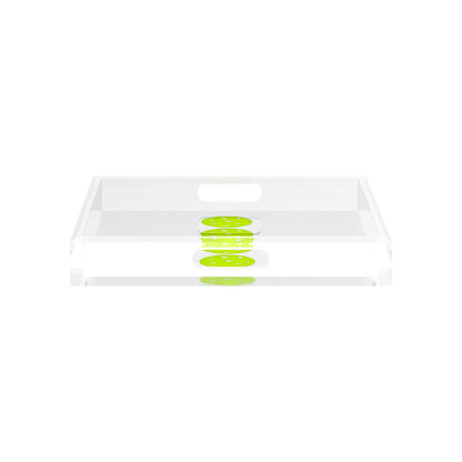 Pickelballs Acid Green 12X12 Acrylic Tray - nicolettemayer.com 