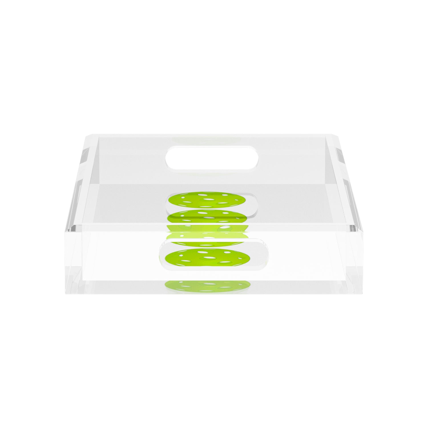 Pickelballs Acid Green  12.5x7.75 Acrylic Tray - nicolettemayer.com 