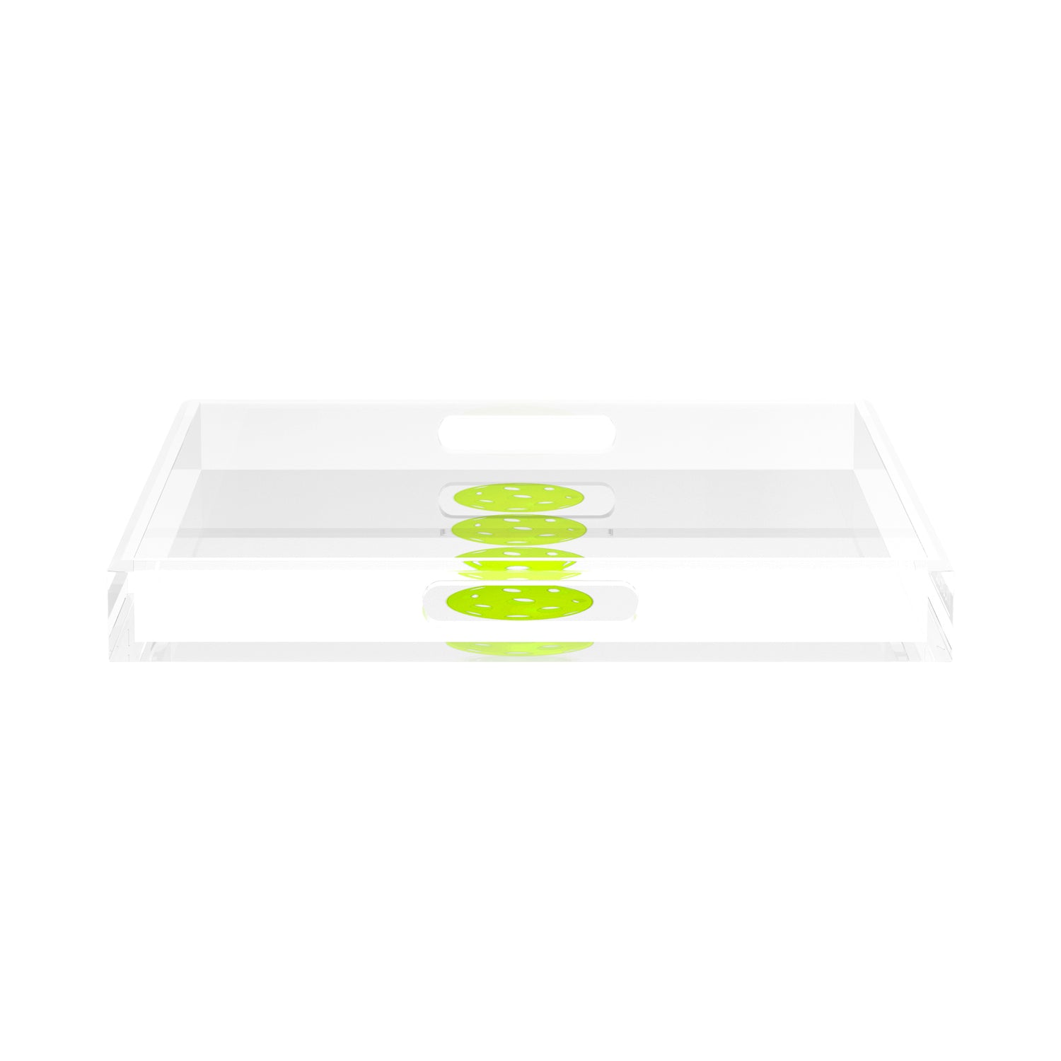 Pickelballs Acid Green 15X15 Acrylic Tray - nicolettemayer.com 