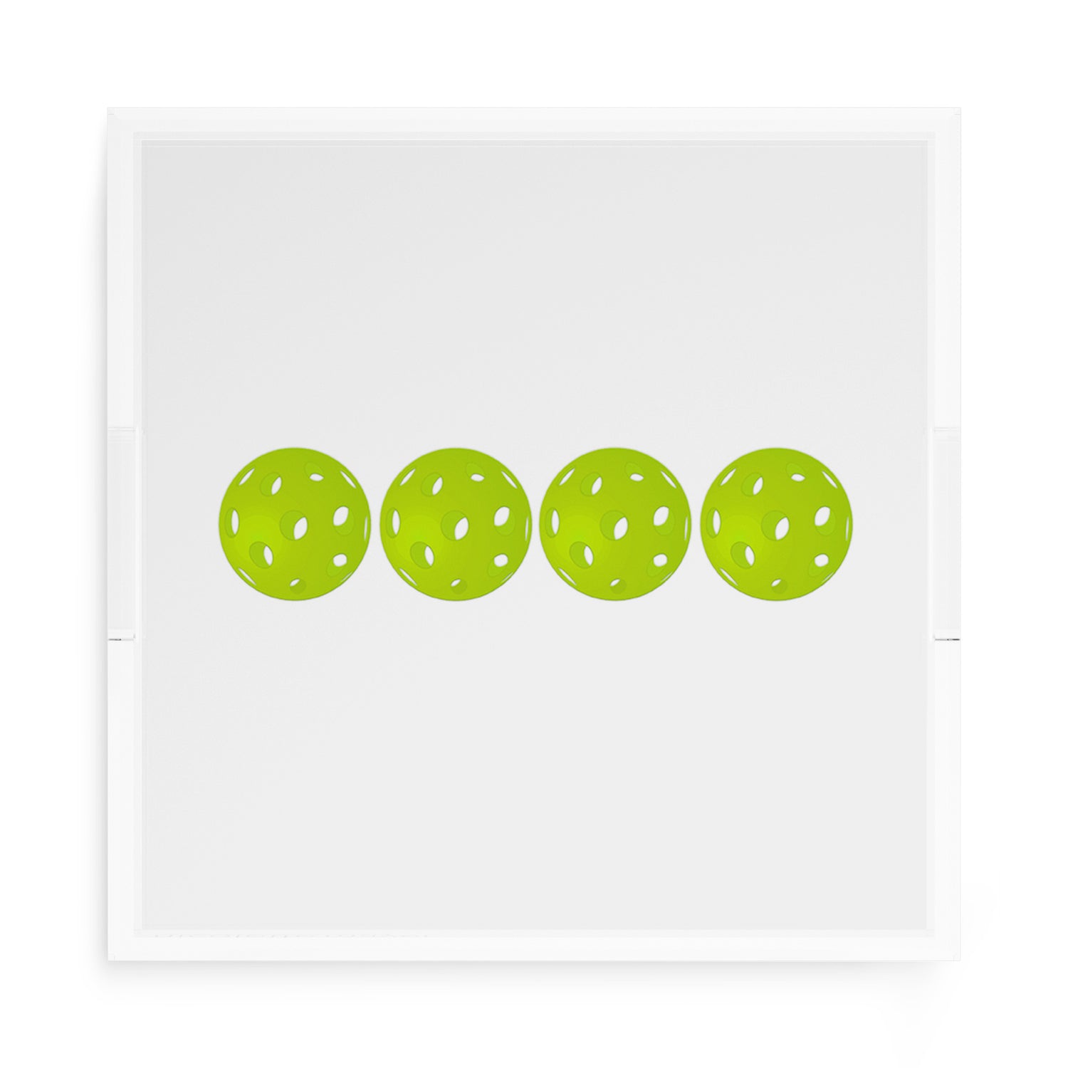 Pickelballs Acid Green 15X15 Acrylic Tray - nicolettemayer.com 