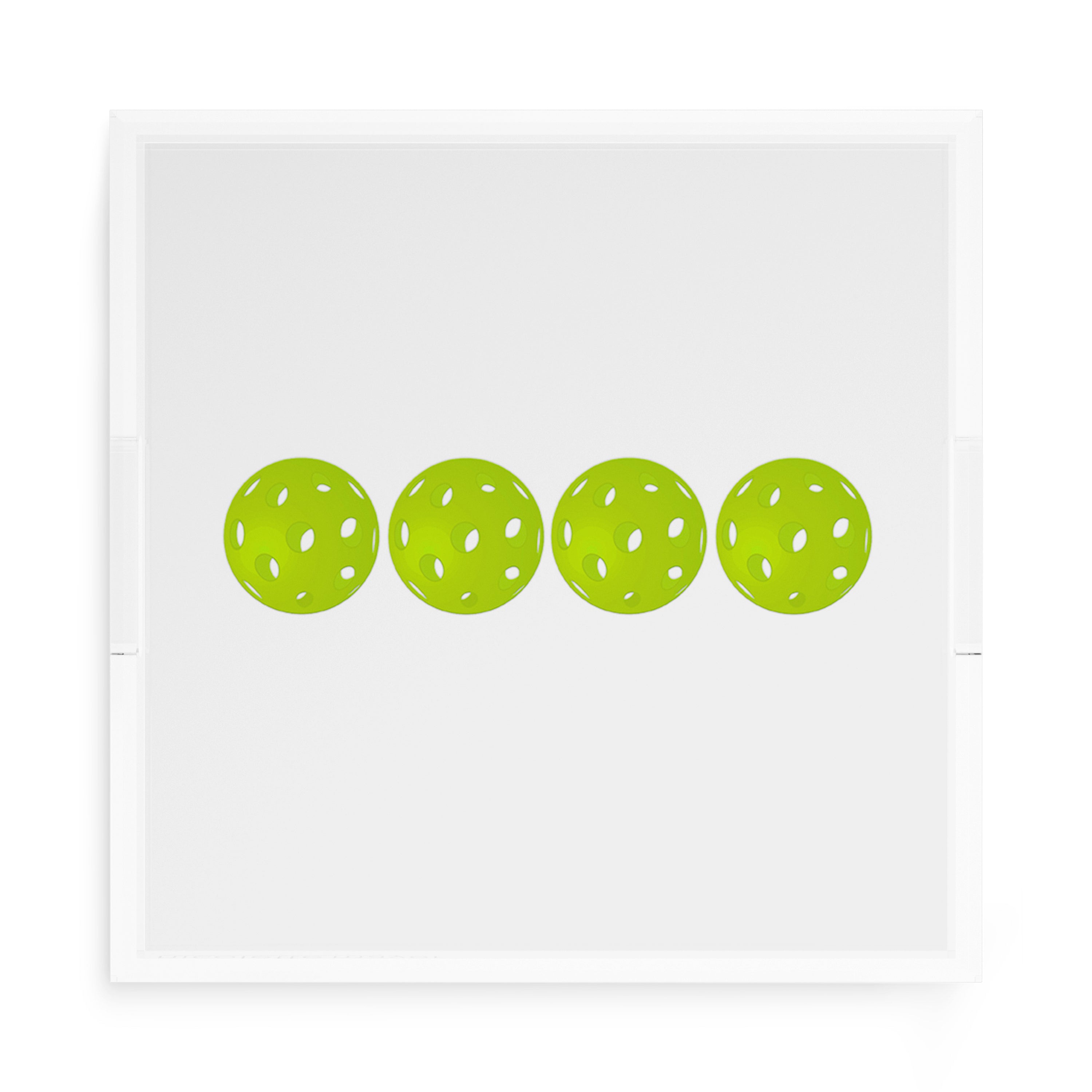 Pickelballs Acid Green 15X15 Acrylic Tray - nicolettemayer.com 