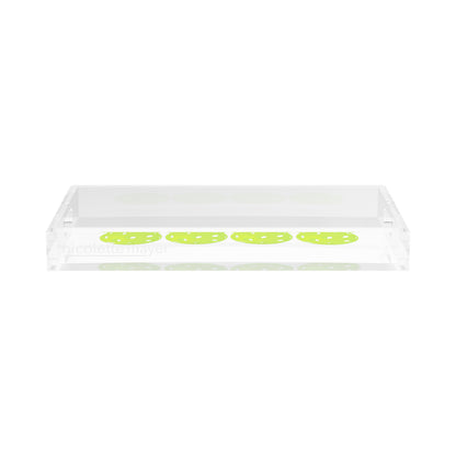 Pickelballs Acid Green  17X10.5 Acrylic Tray - nicolettemayer.com 
