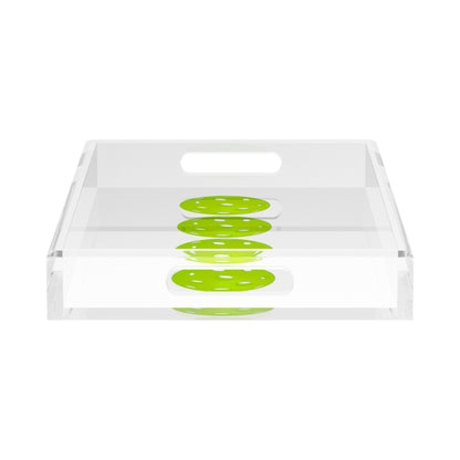 Pickelballs Acid Green  17X10.5 Acrylic Tray - nicolettemayer.com 