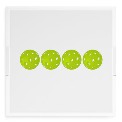 Pickelballs Acid Green 18X18 Acrylic Tray - nicolettemayer.com 