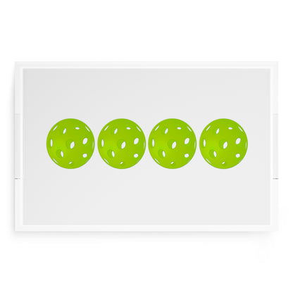 Pickelballs Acid Green  22.5x14.5 Acrylic Tray - nicolettemayer.com 