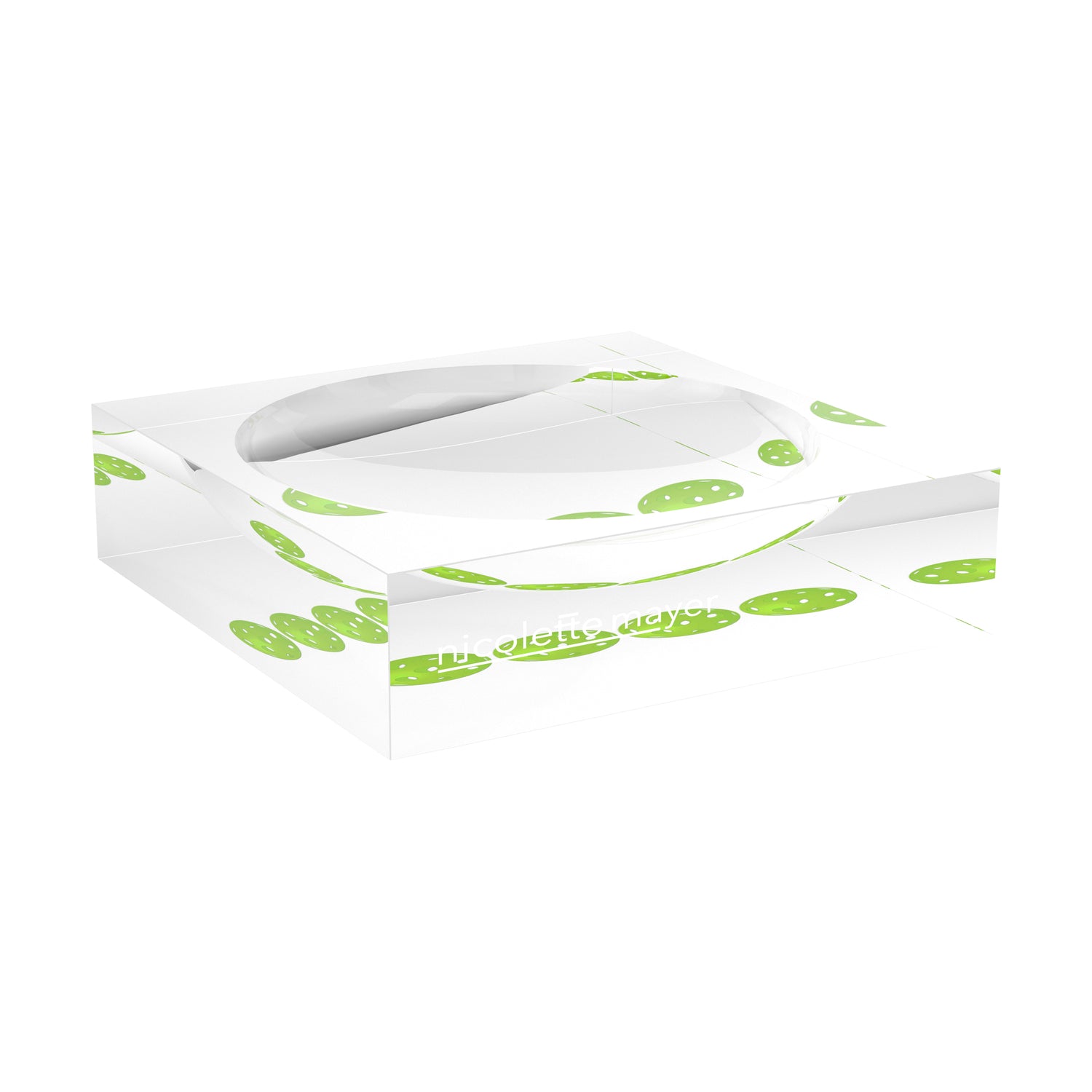 Pickelballs Acid Green Candy Catchall Dish