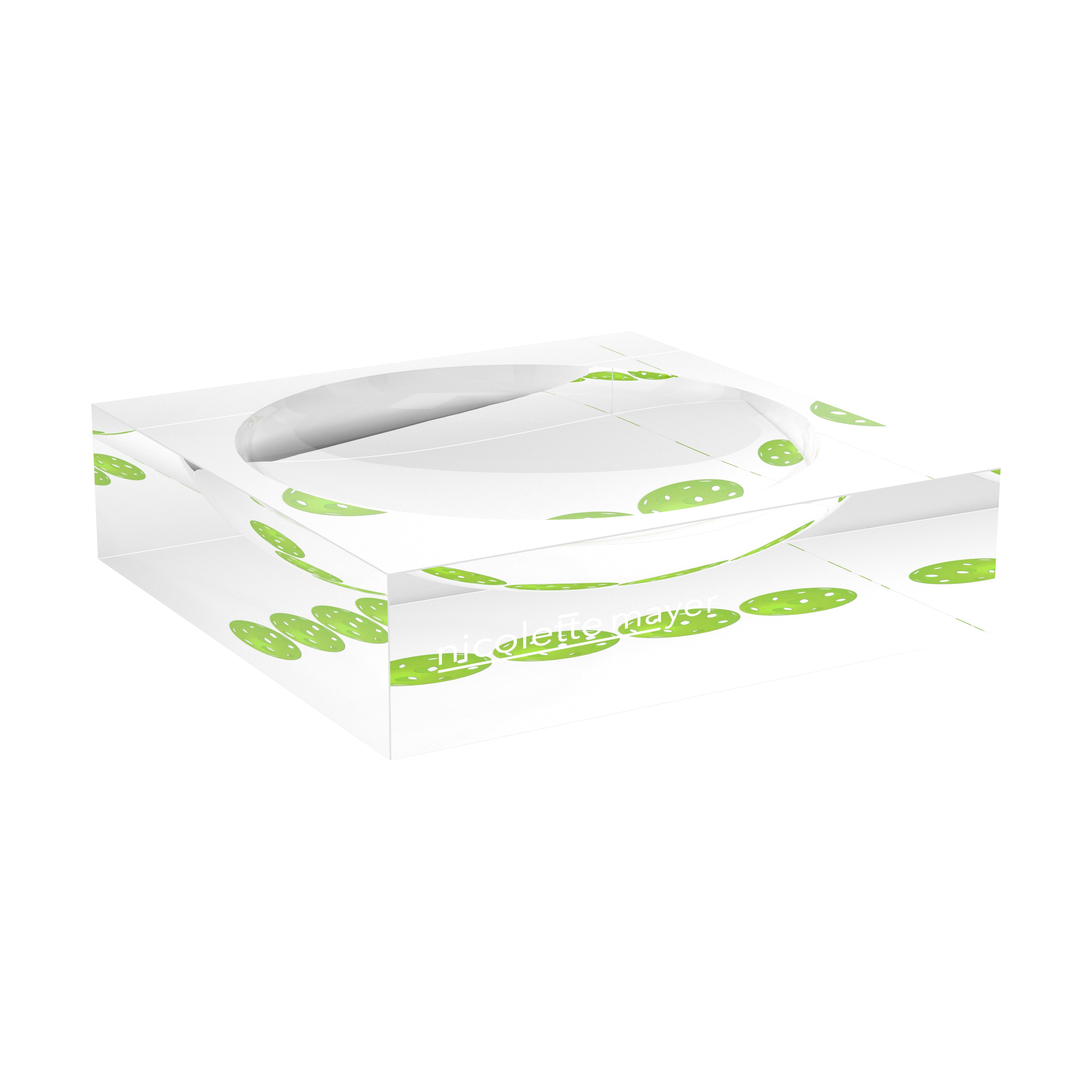 Pickelballs Acid Green Candy Catchall Dish